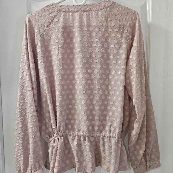 Solitaire Pink Textured Blouse - Picture 4 of 5